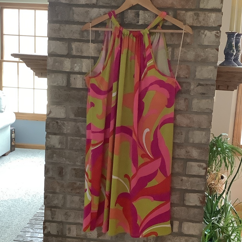 Trina Turk Multicolor Swirl Dress